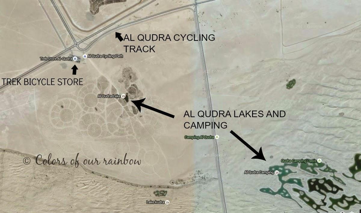 Al Qudra-Tó térkép