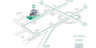 Térkép Amerikai kórház Dubai