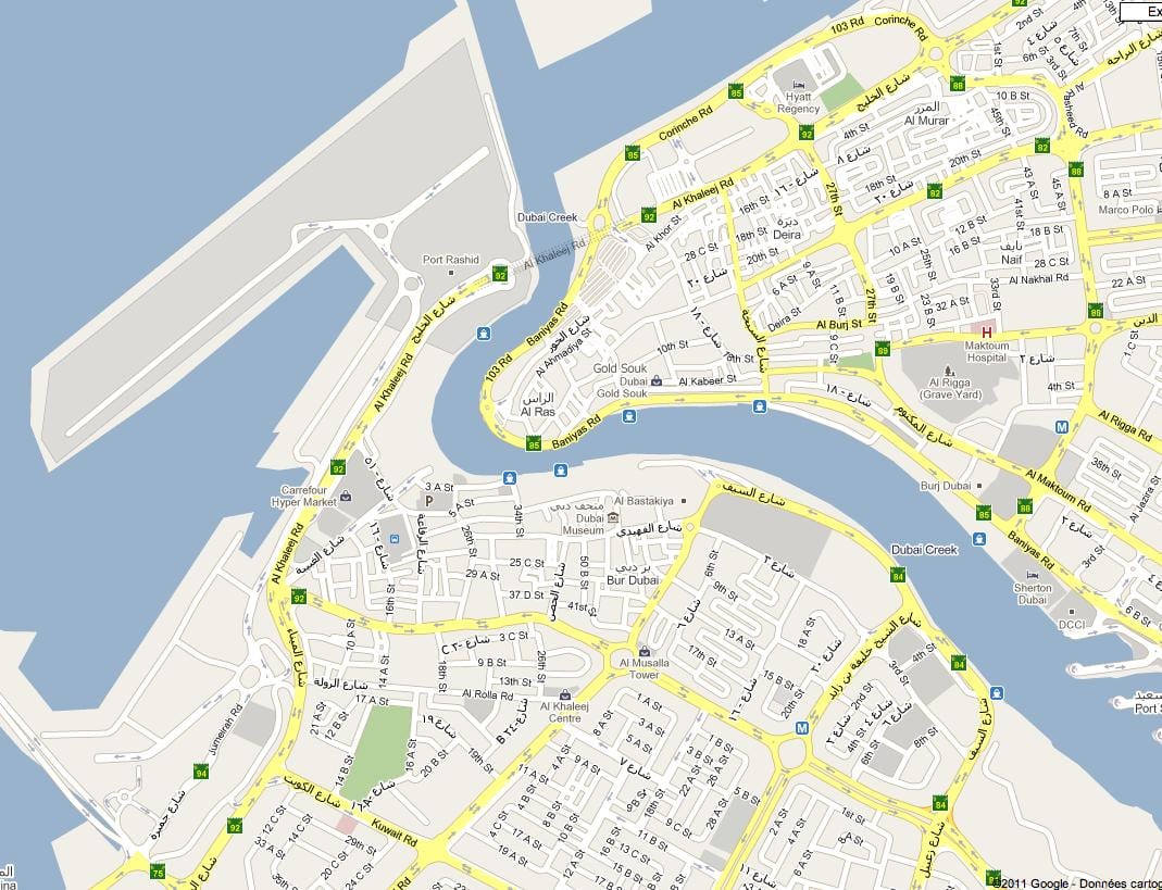 térkép Bur Dubai