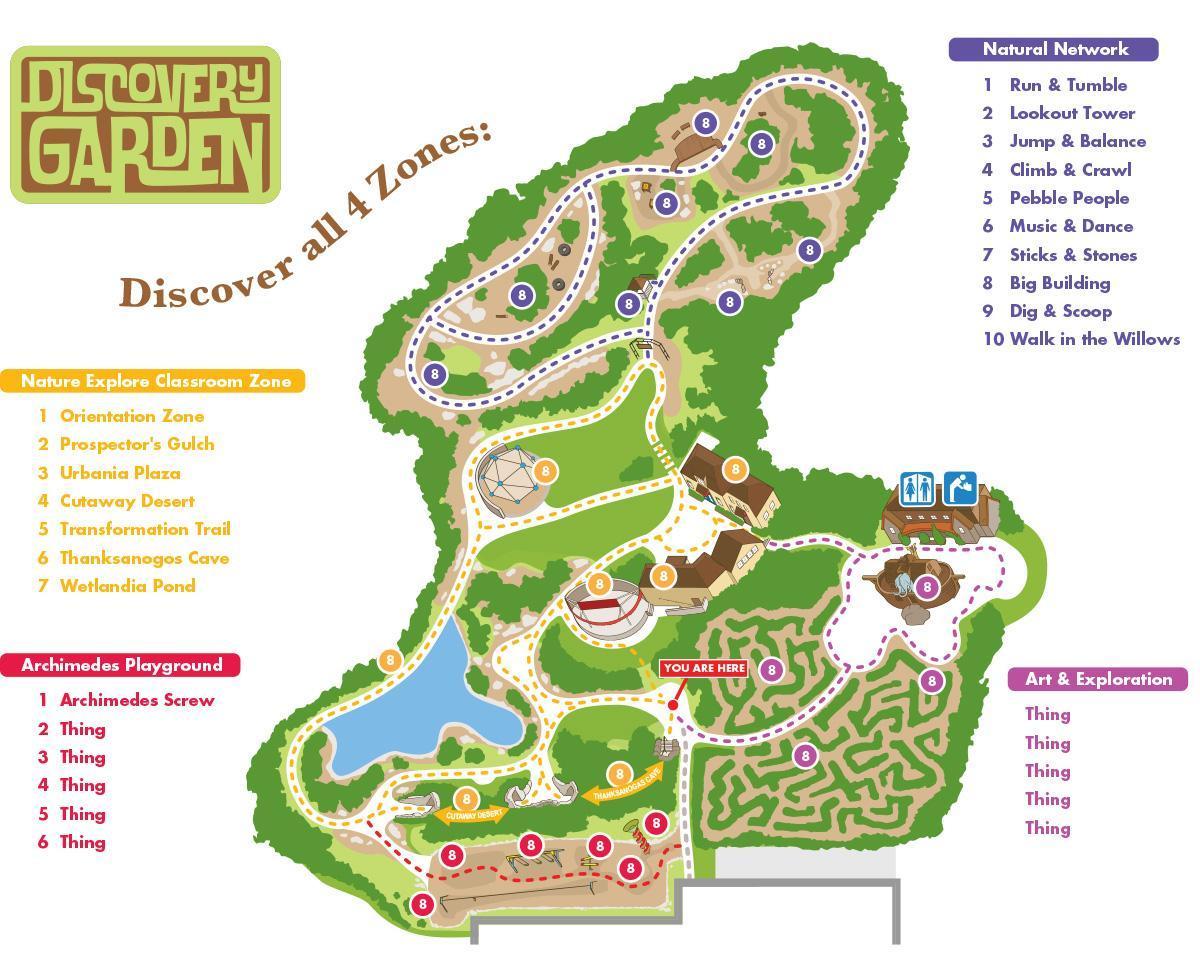 Discovery Gardens térkép