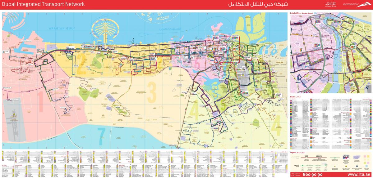 Dubai busz útvonal térkép