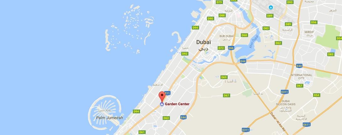 Dubai kert központ térkép