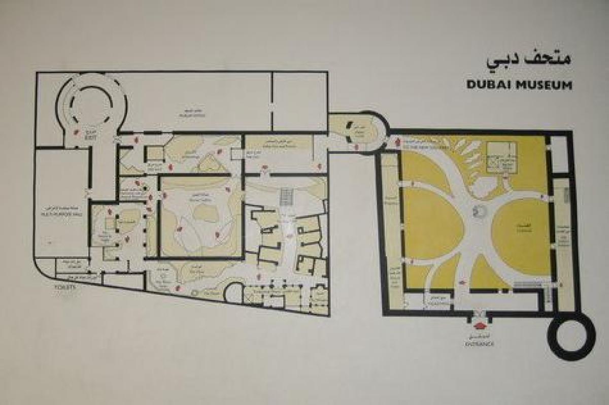 Dubai múzeum térkép
