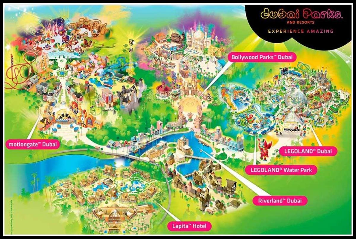 Dubai parks and resorts térkép