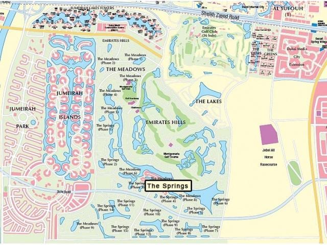 térkép Dubai rétek