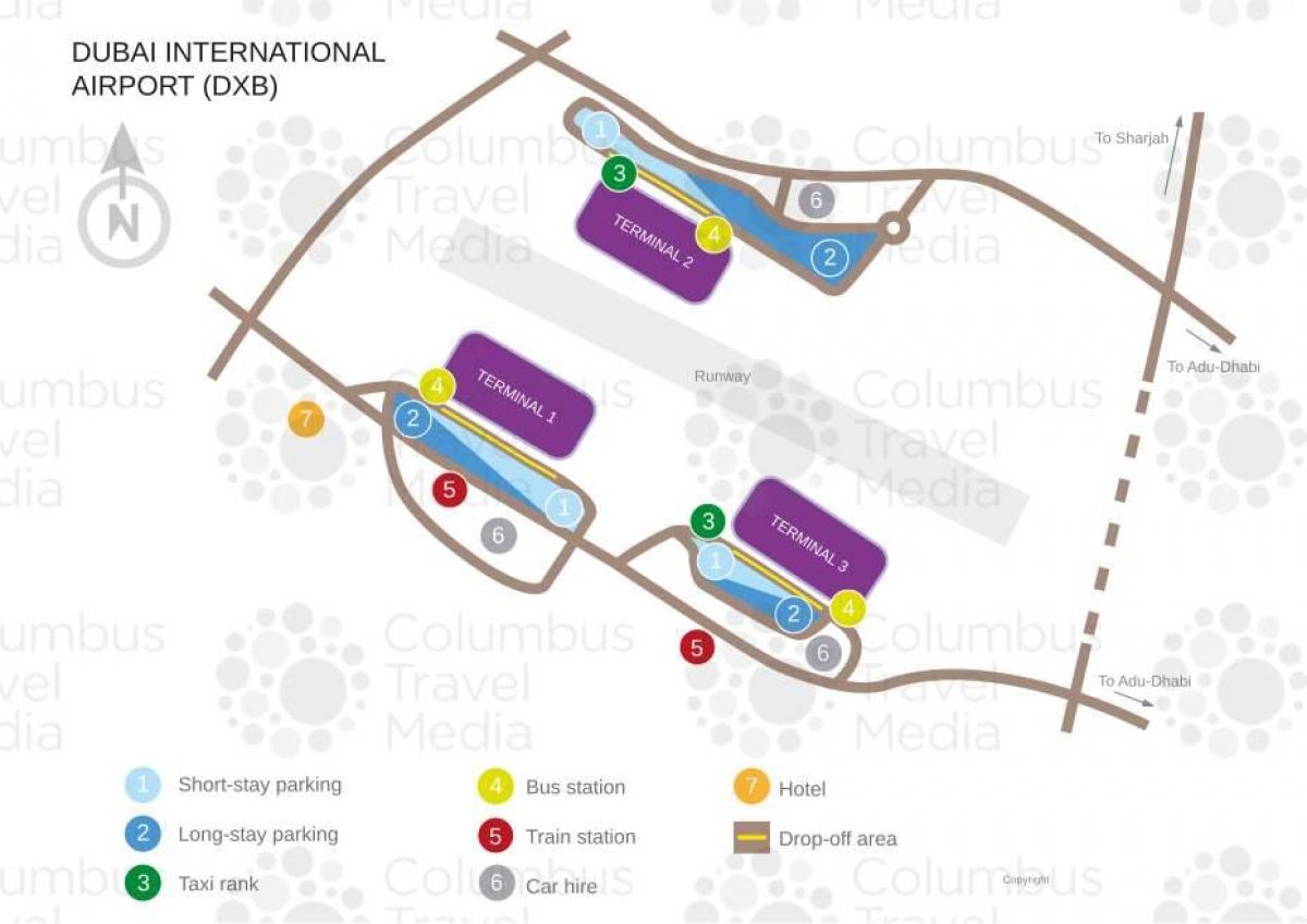 Dubai terminál térkép