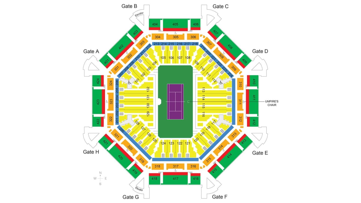 térkép Dubaji tenisz-stadion