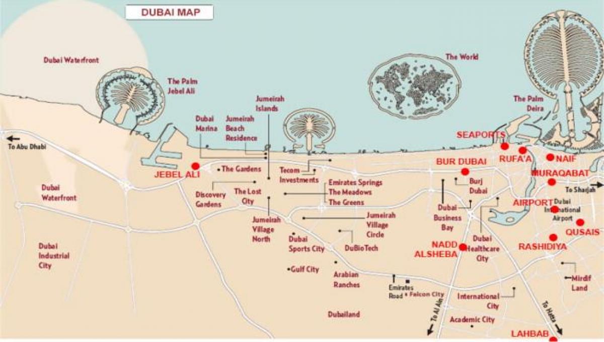 térkép Jebel Ali