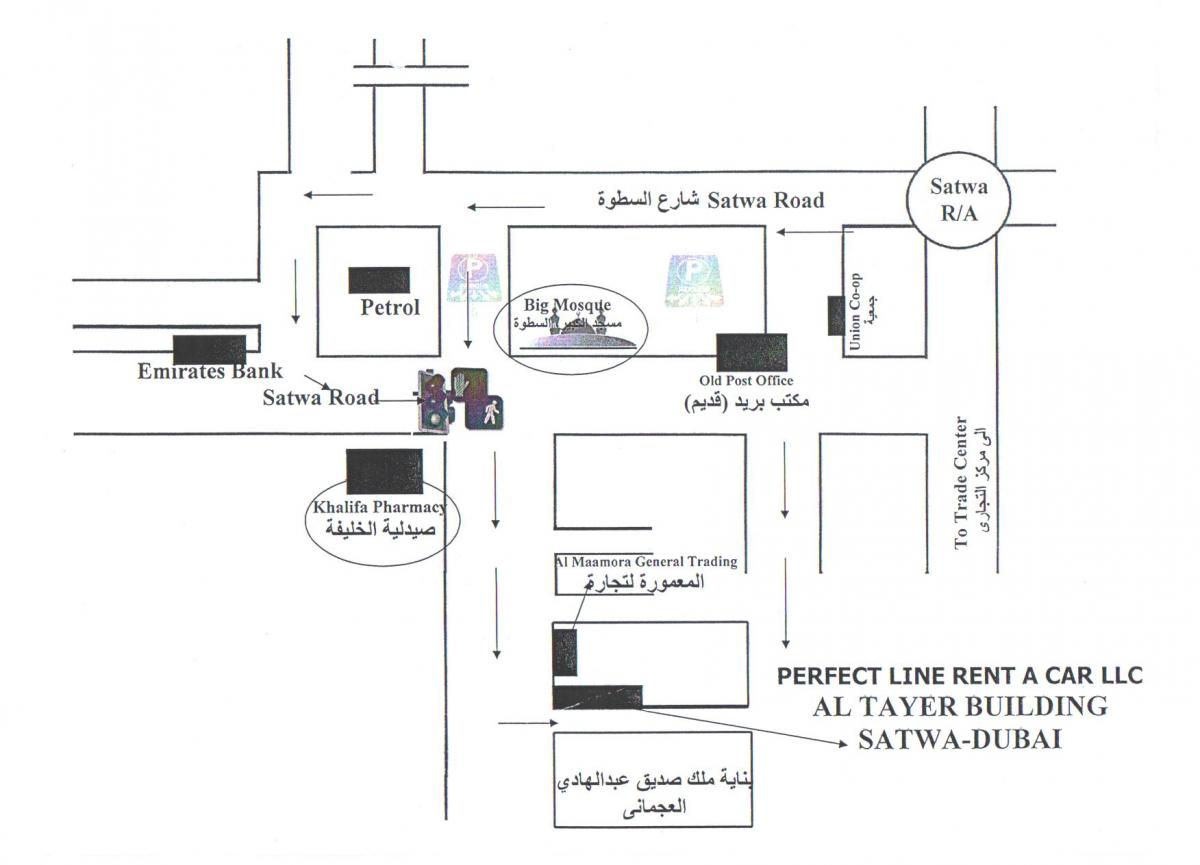 Dubai Satwa térkép