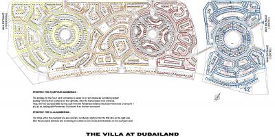 A villa Dubaj térkép
