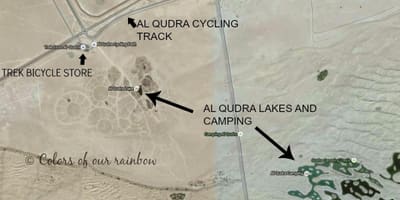 Al Qudra-Tó térkép