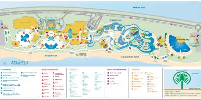 Térkép Atlantisz Dubai
