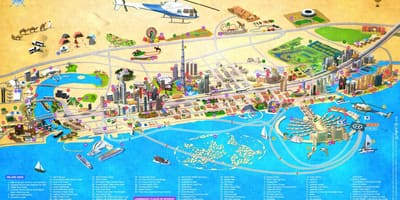 Térkép Burj Al Arab