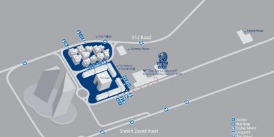 Dubai DIFC térkép