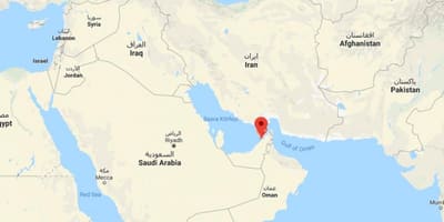 Elhelyezkedés a Dubai a világ térkép