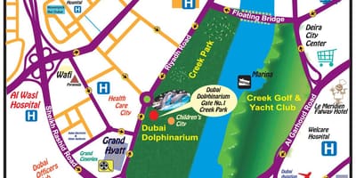Delfin show Dubaj térkép