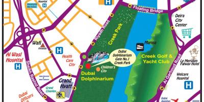 Delfin show Dubaj térkép