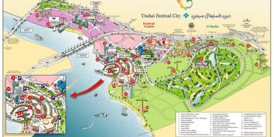 Dubai festival city térkép