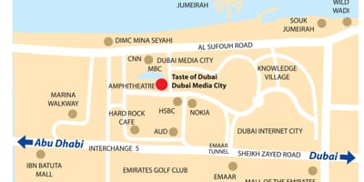 Dubai media city térkép