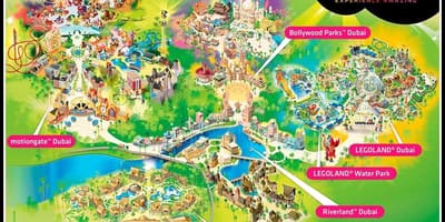 Dubai parks and resorts térkép
