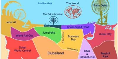 Térkép Dubailand