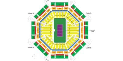 Térkép Dubaji tenisz-stadion