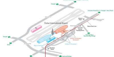 Dxb repülőtér térkép