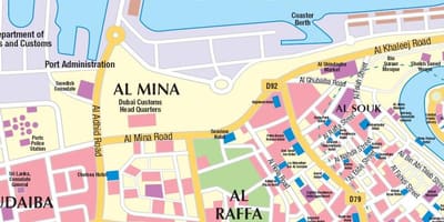 Dubai port térkép