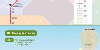 Dubai rta metró térkép