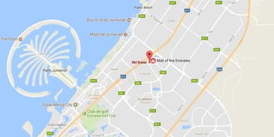 Térkép ski Dubai